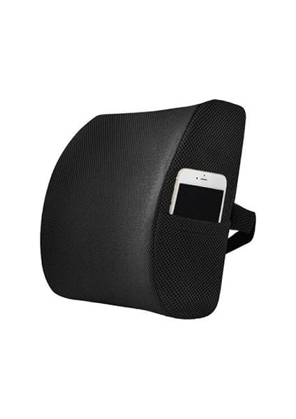 Ankanorm Visko Bel Minderi Cep Telefonu Hazneli Ortopedik Sandalye Yastığı Sırt Destek Minderi Yast