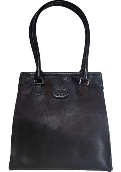 Kadın Handmade Deri Çıt Çıt Kapamalı Logo Detaylı El Ve Omuz Çantası ARMO