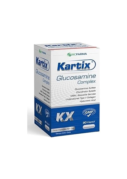 Rcfarma Kartix Glucosamine Chondroitin Msm 90 Kapsül Aromasiz Renkli