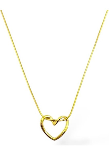 Düğüm Kalp Çelik Kolye