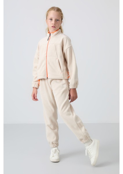 Standart Fit 2li Paket Indigo-Bej Kız Çocuk Eşofman Alt - 75155 indirimleri