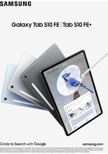 Galaxy Tab S10 Fe Suya Dayanıklı S-Pen Destekli Yüksek Performanslı Tablet - Gri + 128GB Hafıza Kartı Hediyeli fiyatları