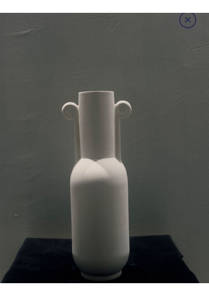 Modern Ikiz Kulplu Seramik Vazo – 28X14 cm Dekoratif ve Sanatsal Ev Aksesuarı fiyatları