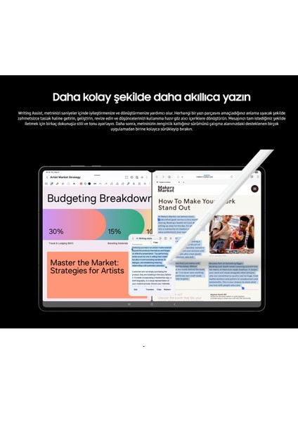 Gelişmiş Yapay Zeka Galaxy Tab S11 Ultra 14.6" Amoled 120Hz Dev Ekran S-Pen Dahil Profesyonel Tablet - Grafit + 128GB Hafıza Kartı Hediyeli indirimleri