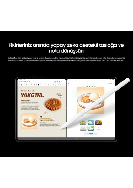 Gelişmiş Yapay Zeka Galaxy Tab S11 Ultra 14.6" Amoled 120Hz Dev Ekran S-Pen Dahil Profesyonel Tablet - Grafit + 128GB Hafıza Kartı Hediyeli
