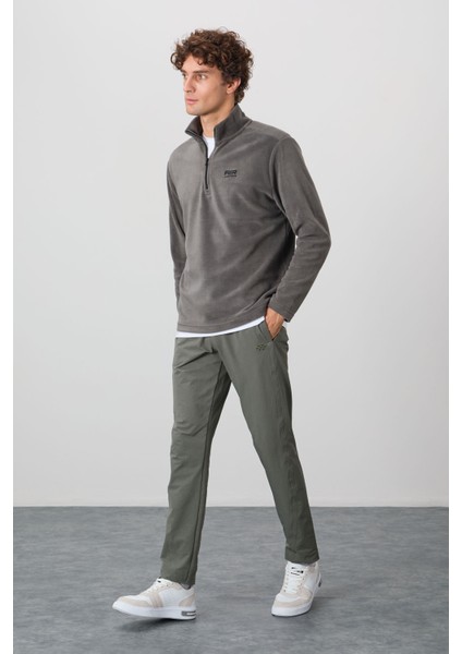 Standart Kalıp Dik Yaka 2li Paket Koyu Gri-Parlament Erkek Polar Sweatshirt - 88310 indirimleri