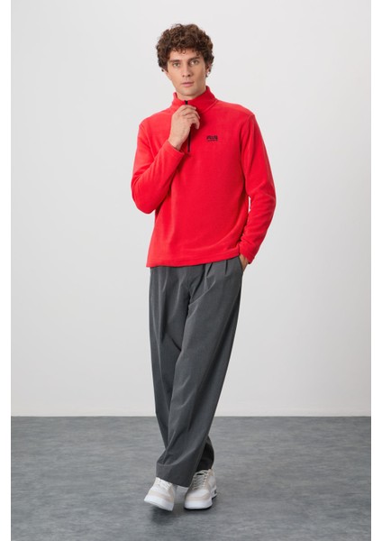 Standart Kalıp Dik Yaka 2li Paket Lacivert-Fiesta Erkek Polar Sweatshirt - 88310 fırsatları