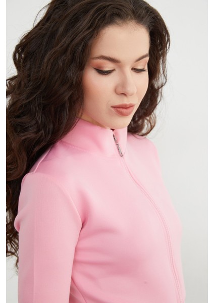 Dik Yaka Fermuarlı Dalgıç Kumaş Spor Ceket indirimleri