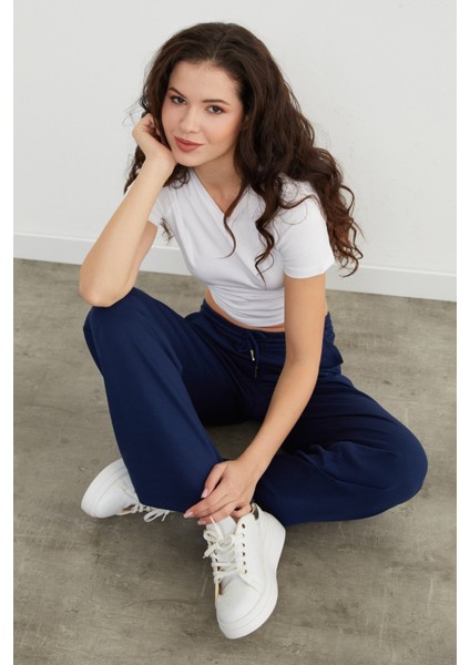 Beli Bağlamalı Cepli Modal Eşofman Altı modelleri