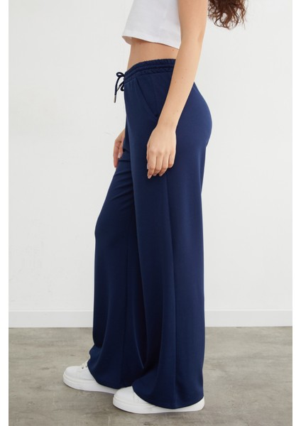 Beli Bağlamalı Cepli Modal Eşofman Altı