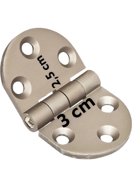 Yüksel Oval Alüminyum Kasa Menteşesi 3 cm