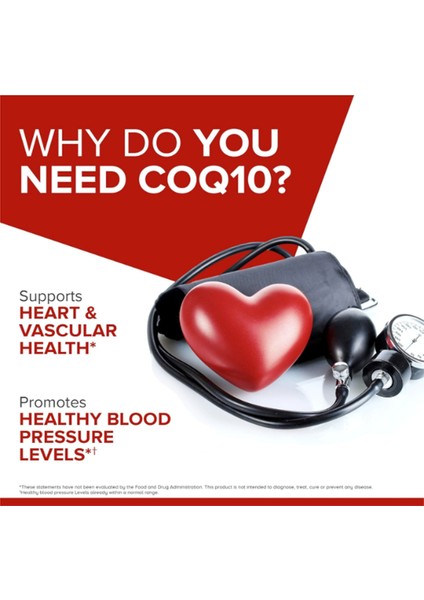 COQ10 100MG 120 Softgels, Ultra COQ10 100MG, 3x Better Absorption, Antioxidant For Heart Health Energy Production, Coenzyme Q10 Vitamins And. indirimleri