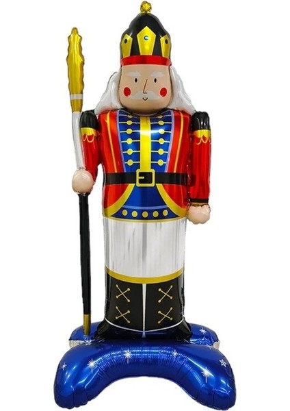 Renkli Ayaklı Mızraklı Askerli Balon Süsü, Yılbaşı Dekorasyonu