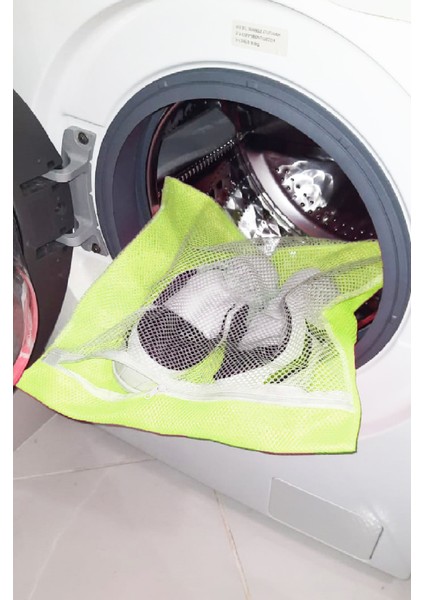 Sarı Fermuarlı Hassas Çamaşır Ayakkabı Filesi + Deterjan Hazneli Süet Bot Fırçası - 2li Set G6Z7D3 fiyatları