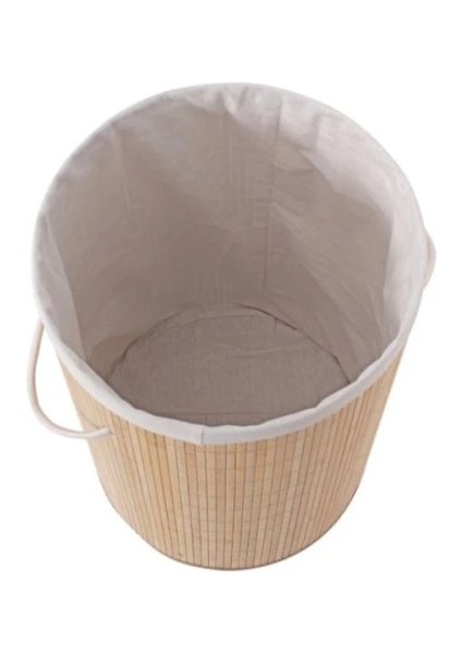 Decohandy Yuvarlak Bambu Kirli Sepeti modelleri