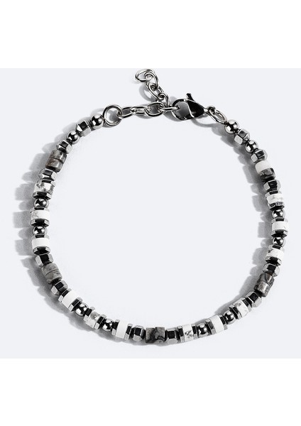 Erkek Gri Taşlı Bileklik B009613 fiyatları