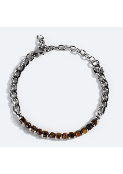 Erkek Kahve Taşlı Bileklik B009612 fiyatları