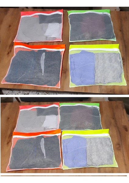 4 Adet 4 Renk Bavul Içi Düzenleyici + Hassas Ayakkabı Yıkama Filesi Kapak Bağlamalı - 2li Set Z0Q3P5 fiyatları