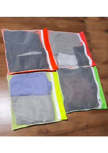 4 Adet 4 Renk Bavul Içi Düzenleyici + Hassas Ayakkabı Yıkama Filesi Kapak Bağlamalı - 2li Set Z0Q3P5 modelleri