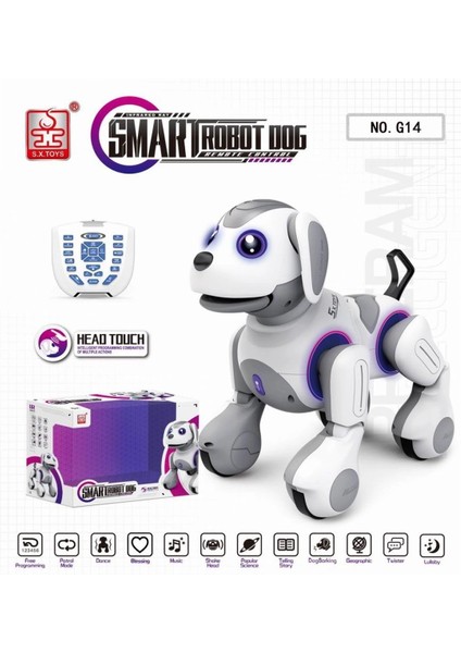 G14 Kumanlı Şarjlı Smart Interaktif Akıllı Robot Köpek -Vardem Oyuncak fiyatları
