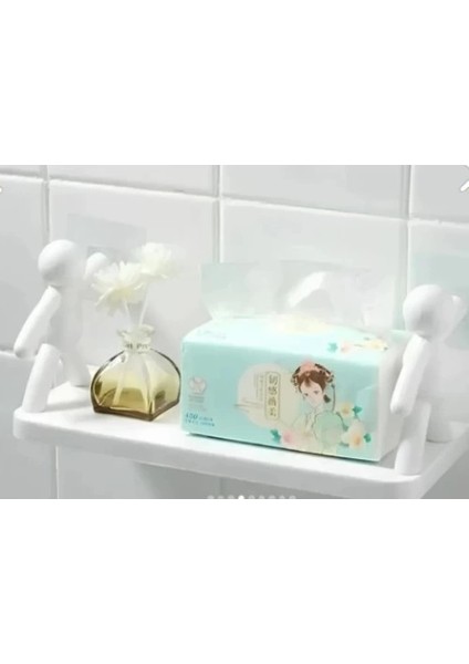 Insan Figürlü Yapışkanlı Çok Amaçlı Duvar Rafı indirimleri