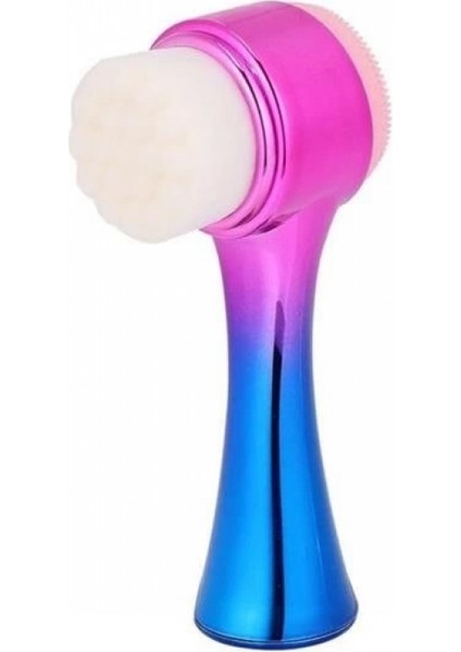 Çift Işlevli Renkli Cilt Yüz Temizleme Fırçası Peeling Masaj Etkili Gözenek Temizleyici Alet indirimleri