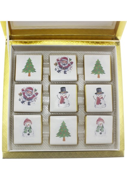 27 Adet Çok Renkli Yılbaşı Madlen Çikolata Seti, 4 Desenli, Lezzet Dolu Hediye modelleri