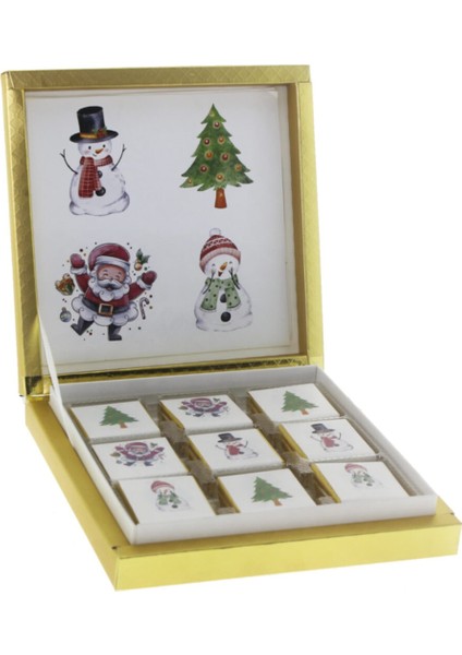 27 Adet Çok Renkli Yılbaşı Madlen Çikolata Seti, 4 Desenli, Lezzet Dolu Hediye fırsatları