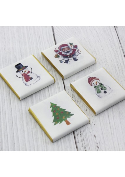 27 Adet Çok Renkli Yılbaşı Madlen Çikolata Seti, 4 Desenli, Lezzet Dolu Hediye indirimleri