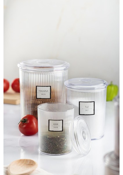 12'li Barok Yuvarlak 3 Boy Kavanoz Seti & Saklama Kabı & Erzak Kabı (4*2000 Ml, 4*1000 Ml, 4*500 Ml) modelleri