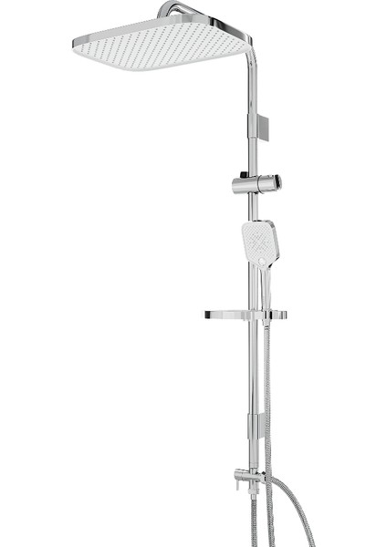 Vario Kare Tepe Başlıklı Duş Seti