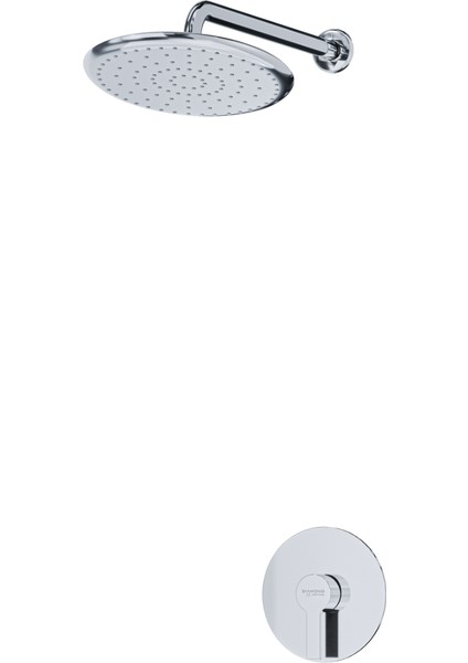 Oval Ankastre Sistem 1 Yönlü Krom