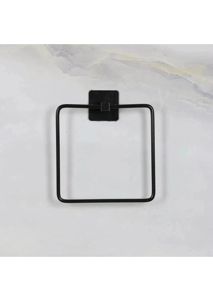 Kendiliğinden Yapışkanlı Siyah Paslanmaz Metal Kare Havluluk fırsatları