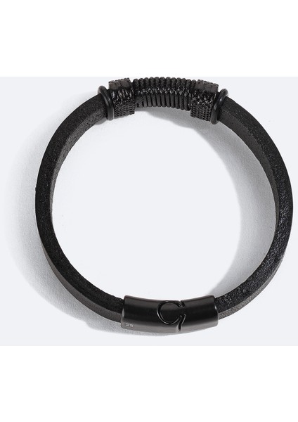 Erkek Siyah Deri Bileklik B009600 fiyatları