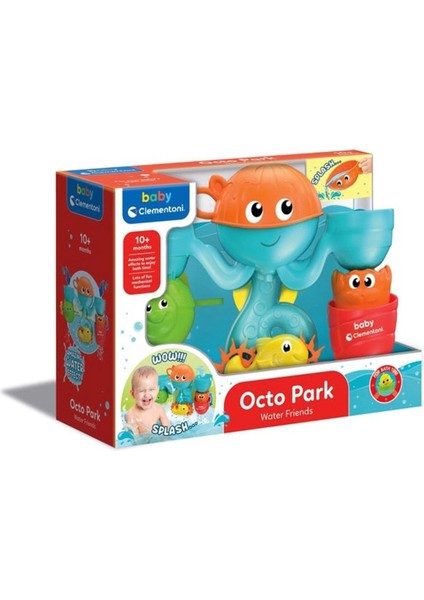 17658 Eğlenceli Arkadaşlar Su Parkı Banyo Oyuncağı, Baby Clementoni, +6 Ay