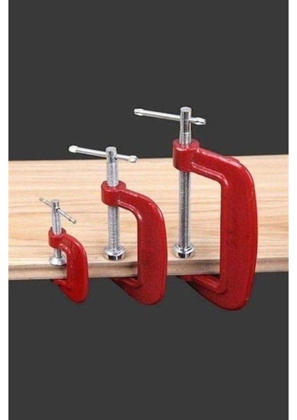 Doğrama ve Metal Sıkma Sıkıştırma Için 3lü Mini Mengene Aparat