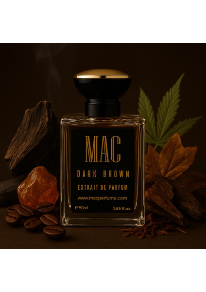 Dark Brown Unisex Parfüm 50 ml | Oud – Dumansı | Extrait De Parfum