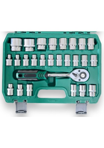 32 Parça Profesyonel Lokma Takımı 1/2 Cr-V Çeliği (32 Parça) modelleri