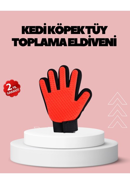 Evcil Hayvanlar Için Tüy Dökülme Önleyici Eldiven – Masaj ve Temizlik Için Yumuşak Silikon Uçlu