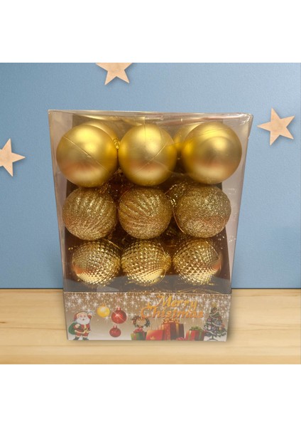 Altın Renkli 4 cm Yuvarlak Süs Topu, Yılbaşı Dekorasyonu Için Şık Seçenek fiyatları