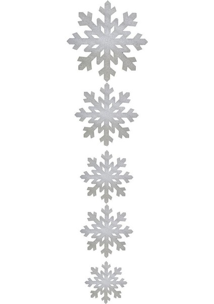 Turuncu Kar Tanesi Sarkıt 5'li, Yılbaşı ve Yeni Yıl Dekorasyonu