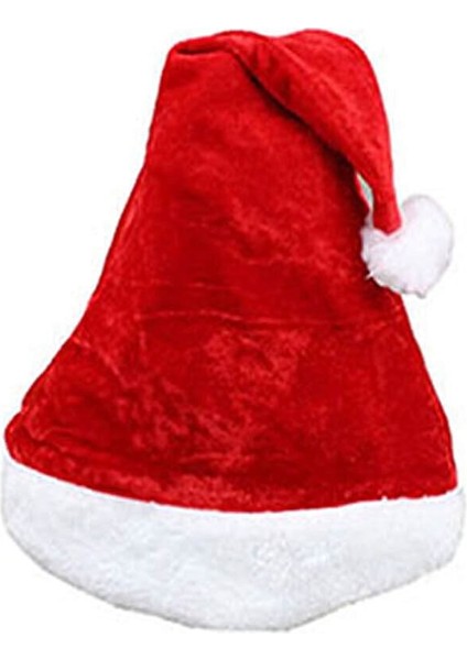 Yılbaşı Süsleri Noel Baba Şapkası, Beyaz, Eğlenceli ve Şık Dekorasyon Için.