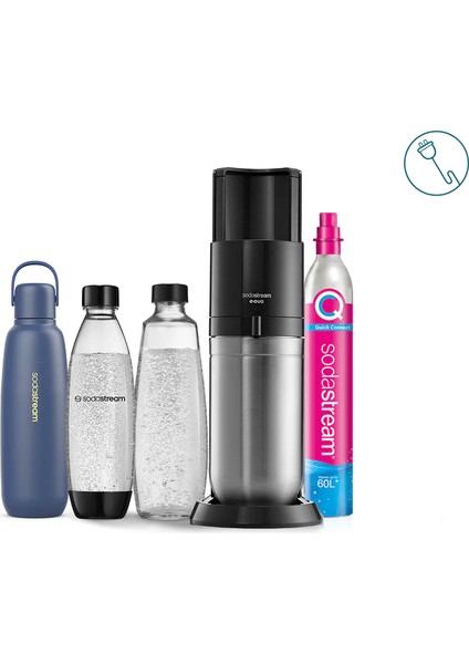 E-Duo Elektrikli Premium Soda Makinesi | "tek Tuşla Gazlandır + 3 Gaz Seviyesi "+Hediye Şuruplar fiyatları
