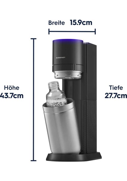 E-Duo Elektrikli Premium Soda Makinesi | "tek Tuşla Gazlandır + 3 Gaz Seviyesi "+Hediye Şuruplar