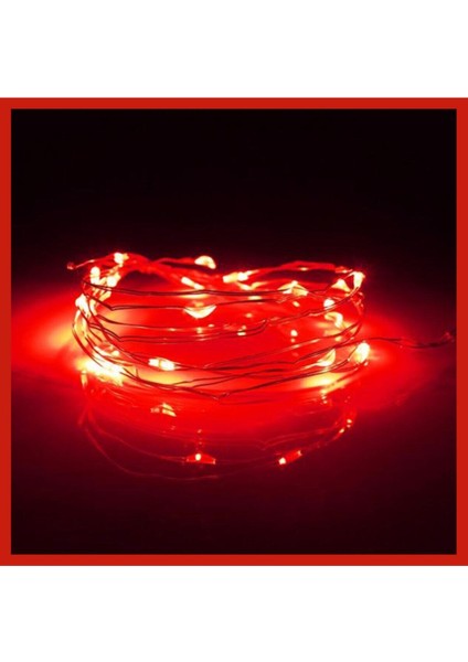 10 Metre Kırmızı Pilli Peri LED Işık, Dekoratif ve Parlak Aydınlatma Seçeneği fiyatları
