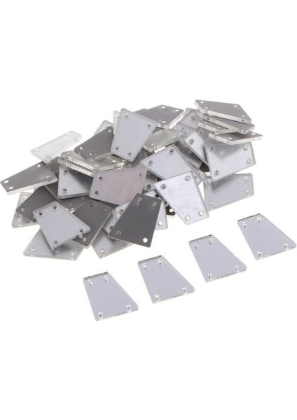 Kendin Yap Küpe Seti, 3cm, 100 Adet, Yeşil Akrilik, Yaratıcı Takı Malzemesi