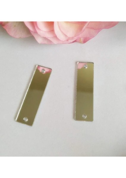 Parlak Akrilik Ceket Yapımı Için 4cm 50 Adet Sarı Aksesuar Seti