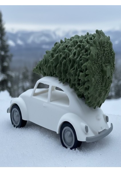 Mini 3D Vosvos ve Yılbaşı Ağacı Dekoratif Figür 11 cm Renk Seçenekleri fiyatları