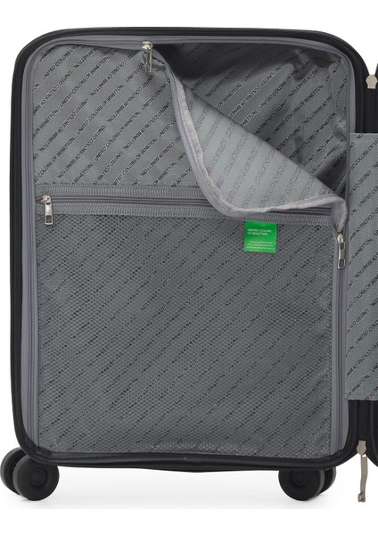 Benetton 8015 Orta Boy Polipropilen Kırılmaz Valiz Tekerlekli Valiz