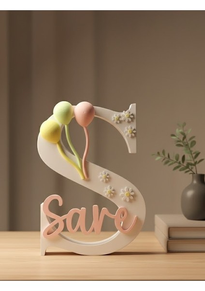 Kişiye Özel Dekoratif Duvar & Masa Süsü | Bebek/çocuk Odası Kapı/oda Isimliği | Doğum Günü Hediyelik